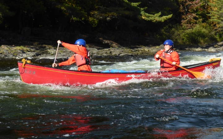 canoeing course for young adults in maine